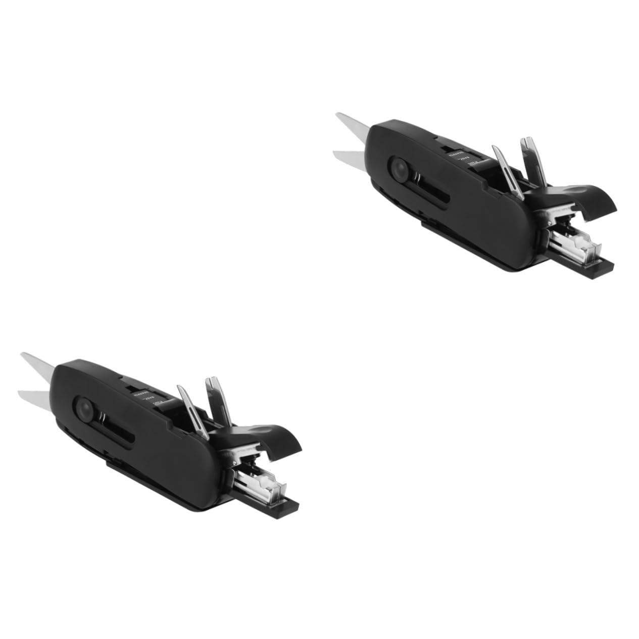 Operitacx Herramientas De Oficina De Bolsillo Plegable Tijeras Multifuncionales Papelería De Oficina Destornillador Herramienta Multifuncional 2 Uds