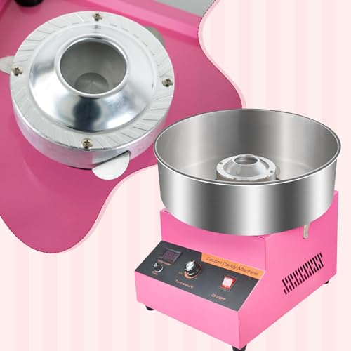 Elektrische Zuckerwattemaschine, 1000 W Zuckerwattegeräte, Zuckerwattemaschine Cotton Candy Machine, Zuckerwatte Maschine mit Edelstahlschüssel, Perfekt für Kindergeburtstage zu Hause – Bild 7