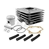  SET Zylinder S80 kpl. + Kolben (2-Kanal 48,00mm) E=19mm/A=28mm (im Einzelkarton) - starke Laufbuchse Ã˜53,00mm