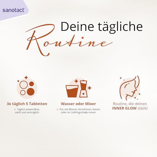 sanotact Bierhefe Tabletten 400 Tabletten • 100% natürliche Bierhefe vegan • Mit Biotin für schöne Haare & gesunde Haut • 6 B-Vitaminen • Auch für Hunde geeignet • Hefetabletten
