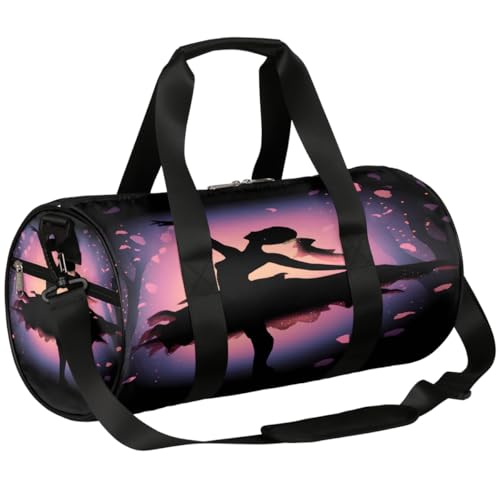 Borsone con scomparto per scarpe impermeabile per balletto di bellezza nella foresta zaino da viaggio per fitness palestra fine settimana Balletto Bellezza