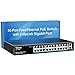 Produktbild VIMIN 26 Port Fast Ethernet PoE+ Switch mit 2 Gigabit Uplink-Ports, 24 Port 10/100Mbps PoE Netzwerk-Switch Unmanaged unterstützt IEEE802.3af/at, Reichweitenverlängerung auf 250m, VLAN, 320W PoE Budget
