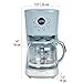 Haden Brighton Coffee Machine, 12 Cup Programmable Drip Coffee Maker with Auto Shut-Off Function and Reusable Washable Water Filter, Sky Blue & Chrome