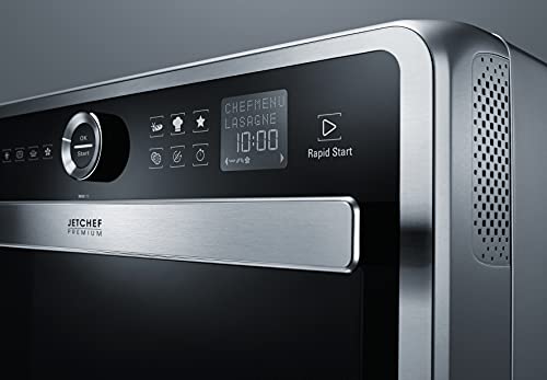 Bauknecht Jet Chef MW 179 IN Micro-Ondes Multifonction 5 en 1 en Acier Inoxydable, 1000 W, 33 L d'espace de Cuisson, Air Chaud 1500 Watt, Gril à quartz 1200 W, Fusion, Fonction de décongélation rapide – vue 4