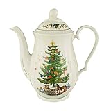 Seltmann Weiden 001.297529 Marieluise Weihnachten Kaffeekanne 1,3 L, Grün/Bunt
