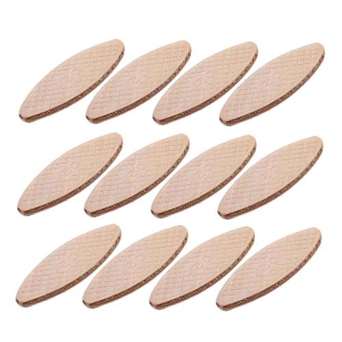 SEWACC 100pcs Wood Biscuit Kit for Tenon Machine Compressed Hardwood Joining Biscuits for Strong Joint Connections Woodworking Projects and Furniture Assembly