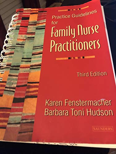 Practice Guidelines for Family Nurse Practitioners 0721603459 Book Cover
