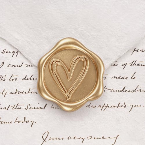Pollize 3D Heart Wax Seal Stickers