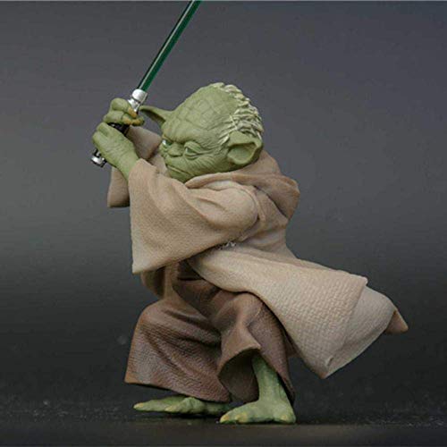 XINRUIBO 13cm Juguetes de Star Wars Darth Maestro Jedi Knight PVC Figuras de Acción La Colección Fuerza Despierta bebé Muñecas Modelo Juguetes Maestro Star Wars (Color : Masteryoda)