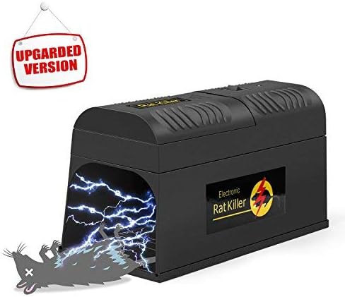 Lemebo Electronic Rodent Trap, Rat Killer Mouse Trap Clean and Humane Extermination of Mice, Rats and Squirrels - No touch