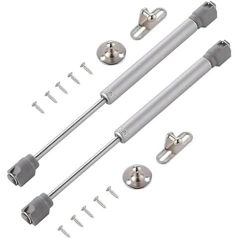 HOWDIA 100N /22lb Gas Struts for Heavy Lid, Soft Open Gas Strut Gas Spring Gas Shocks Lift Supports, Safety Lift Support Lid Hinge for Cabinets Toy Box, Pack of 2 Cover
