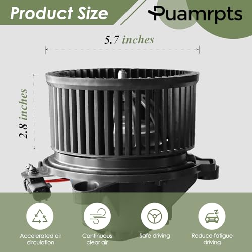 Image of AC Heater Blower Motor - Compatible with Dodge Vehicles - Dakota 2001-2004, Durango 2001-2003 - Replace# 75740, 700071, HM1065