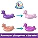 Polly Pocket Sparkle Cove Adventure Unicorn Floatie Compact Playset with 2 Micro Dolls & 12 Accessories, Including 2 with Color Change