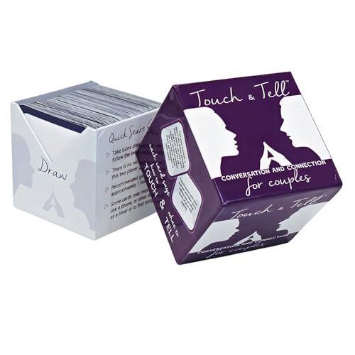 Touch & Tell - Conversation Couples Card Game for Connecting on a Deeper Level - Romantic Relationship Card Game to Play Together for Date Night