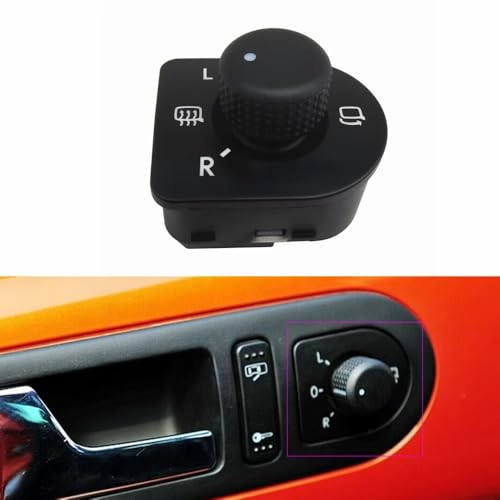 Bouton commande rétroviseur réglage miroir pour vos trajets en Beetle Cabriolet - 6