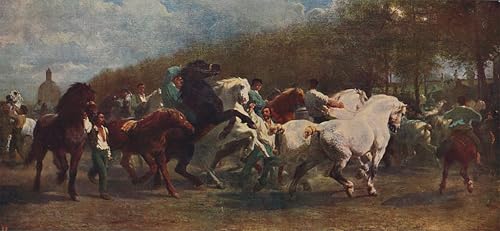 Affiche la Foire aux chevaux Rosa Bonheur vintage tableaux imprimer impression sur toile
