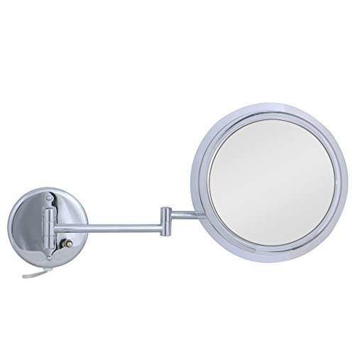 Zadro Wall Mount SURROUND LIGHT Mirror with 7X Magnification, Chrome Finish - Thumbnail 6