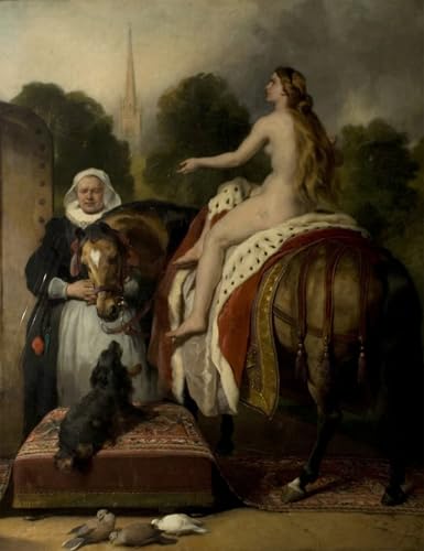 Impression tableaux peinture sur toile Edwin Landseer déco murale nordique chambre 60x90cm