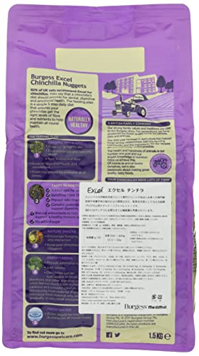 Alimento Burgess para Chinchilla en Nuggets 1.5kg miniatura 4