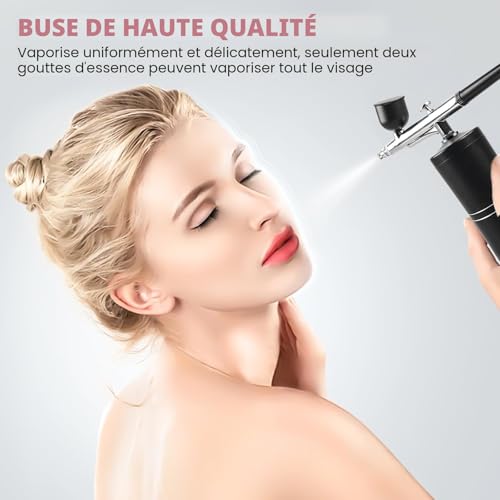 Kit aérographe sans fil avec compresseur rechargeable portable - 5