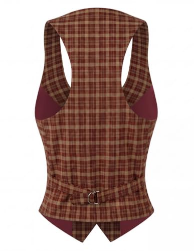 Image of GRACE KARIN Women's Suit Vest Top, Dressy Casual Sleeveless Button Waistcoat, Fromal Steampunk Blazer for Work Office