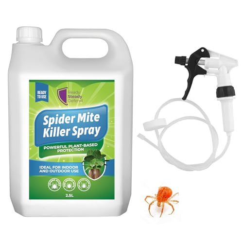 Spider Mite Killer Spray 2.5L | Large Plant Protection | Controls Red Spider Mites Aphids Whiteflies & More | Ideal for Large Gardens & Greenhouses | Fruits Vegetables & Flowers