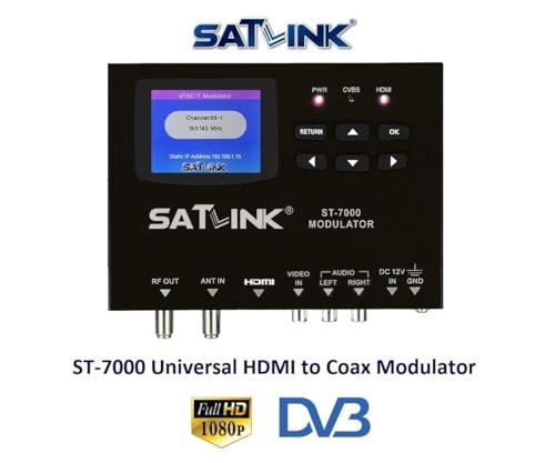 image for SatLink ST-7000 HDMI to RF Digital Modulator/Encoder Delivers 1080p HD