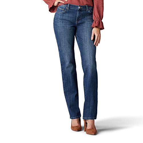 Image of Lee Women's Petite Relaxed Fit Straight Leg Jean