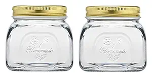 Pasabahce Homemade Jar with Metal Lid, 300ml,Set of 2