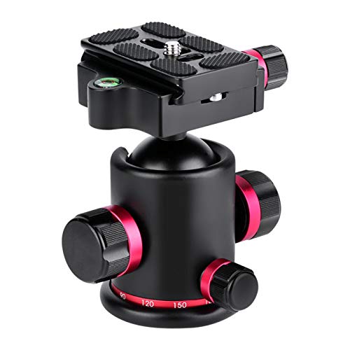 Cabeça de esfera de tripé, cabeça de bola panorâmica, cabeça de tripé durável, com três botões de tr