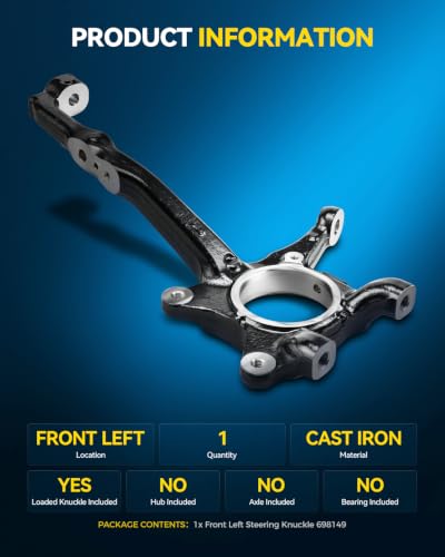 Image of PHILTOP 1PC Steering Knuckle Replacement for 2005-2023 Tacoma,Front Left Replaces 698149