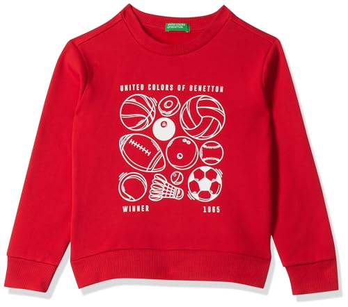 Image of United Colors of Benetton Boys Poly Cotton Crew Neck Sweatshirt