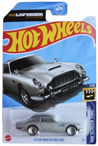 Hot Wheels Aston Martin 1963 DB5, escala 1:64 miniatura 1