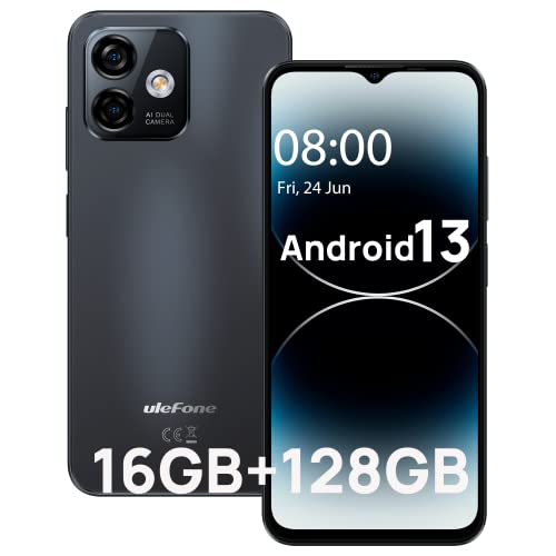 Ulefone Note 16 Pro Smartphone Ohne Vertrag, 16GB + 128GB Android 13 Handy 4400mAh mit 50MP Kamera...