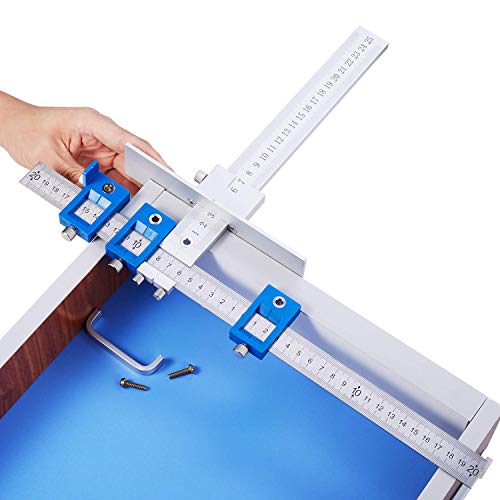 Cabinet Hardware Jig, Aluminum Alloy Cabinet Handle Jig, Drawer Pull Jig, Cabinet Tools, Hardware Jig, Cabinet Template for Handles and Pulls