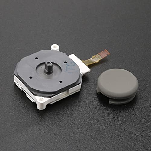 Replacement 3D Analog Joystick with Thumb Stick Grip Button Cap for Nintendo 2DS / 3DS / 3DS XL / 3DS LL (White)