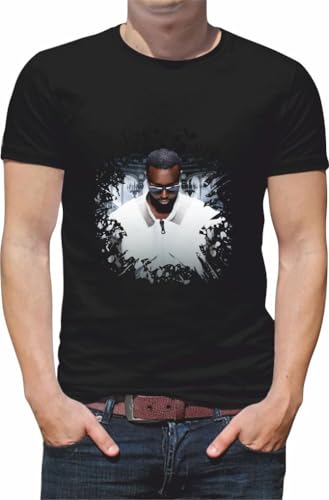 Générique T Shirt personnalisé Chanteur Maitre gims Le dernier Tour N085 (Noir, M)