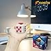FIDGYB Cube Fidget Stress Relief Toy for Adults & Kids, Smooth, Quiet Sensory Toy for Anxiety, Focus & ADHD Idea[WHI_Red]