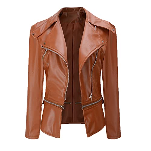 Veste moto minceur femme coupe-vent zippée à manches longues