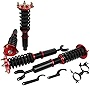 Coilover Suspensions Shock Struts Kits Assembly SCITOO Full Set Shocks Struts Kits fit for 1992 1993 1994 1995 1996 1997 1998 1999 2000 2001 for Honda Prelude - Red
