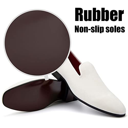 Image of JITAI Men's Dress Shoes - Casual Rubber & Leather Loafers for Men - Fashion Business Formal Wear