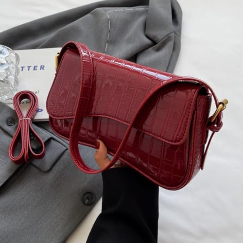 2025 Shoulder Bag for Women PU Leather Shoulder Purse Tote Bag Crossbody Purses for Women Trendy with 2 Removable Straps4