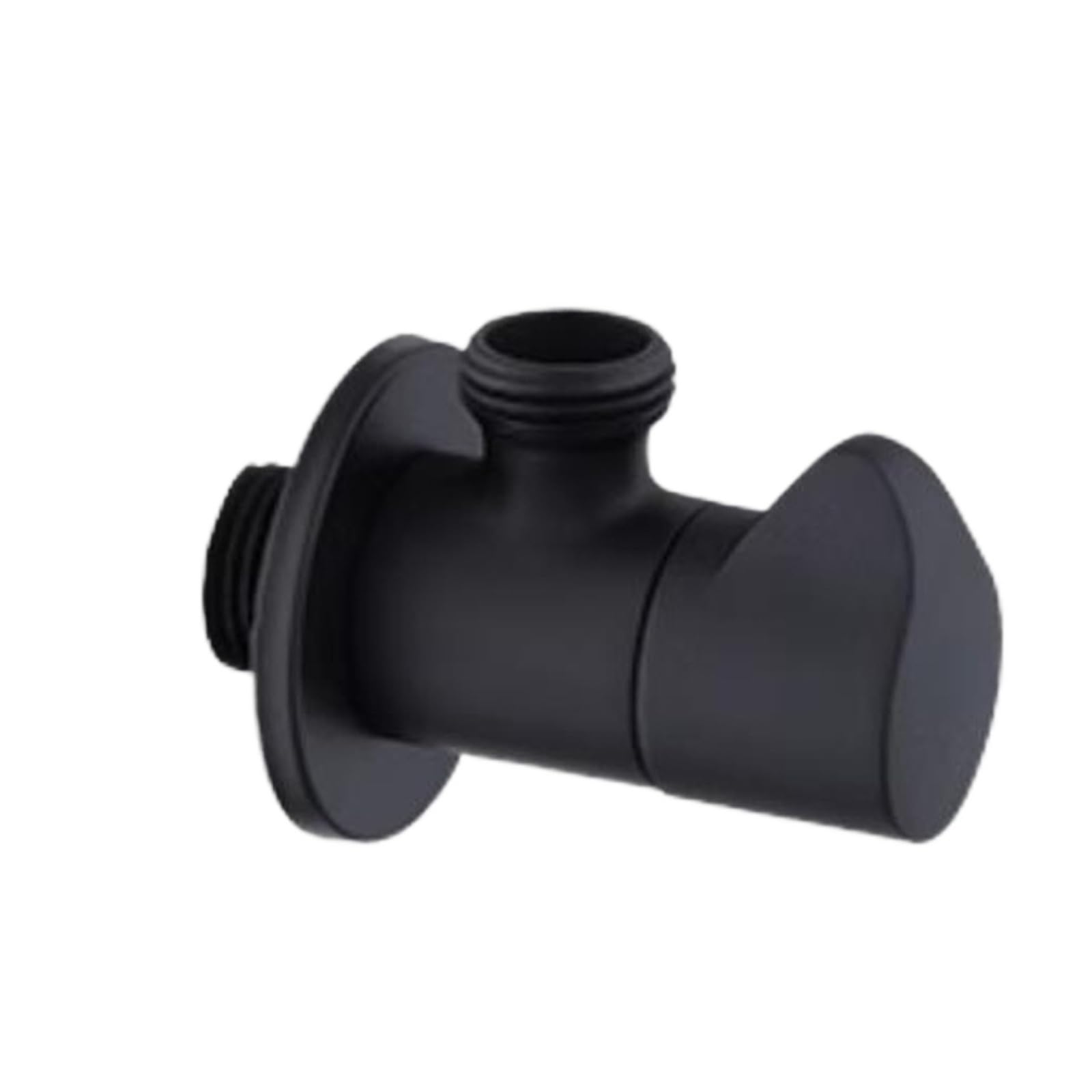 Bvhisehp Black Multi-Color Solid Brass G1/2 Water Stop Valve Single Double Angle For Bathroom Kitchen Toilet(Black)
