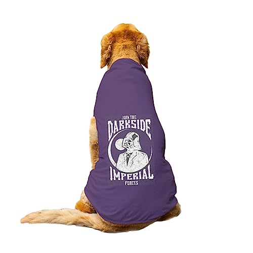 Image of Dog T-Shirt Dark Round Neck Sleeveless Tank /Tee Comfort, Breathable, Lightweight Dog Clothes /Apparel for Small /Medium and Big Dogs Breeds.(Purple /XS)