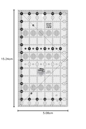 Règle de patchwork Creative Grids antidérapante rectangulaire pour quilting - 5
