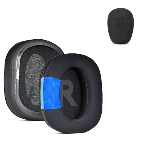 XBERSTAR Cooling Gel Earpads Replacement Ear Pads Cushions for Plantronics (Poly) Rig 600 Pro/Rig 700 Pro(HS/HX)/Rig 700/Rig 800 Pro(HD/HX/HS) Headphones (Black)