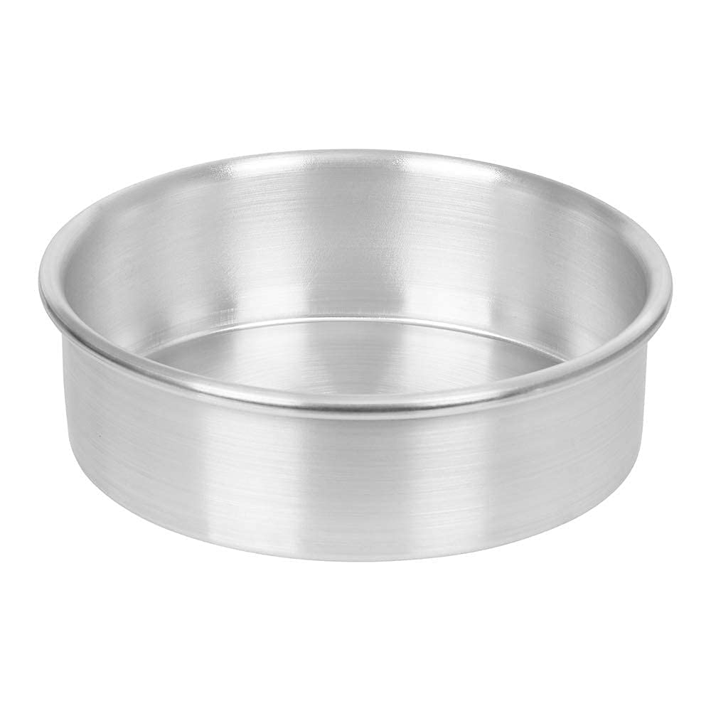 ikis Aluminium Baking Round Cake Pan/Mould For Microwave Oven - 6 Inch, Silver-image-13