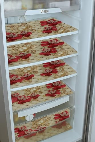 Image of THE LION'S SHARE Multipurpose Refrigerator Sheet | Drawer Mat | Water Proof PVC Material | Fridge Mats (Multi Colour -Pack of 03) -TLS-09