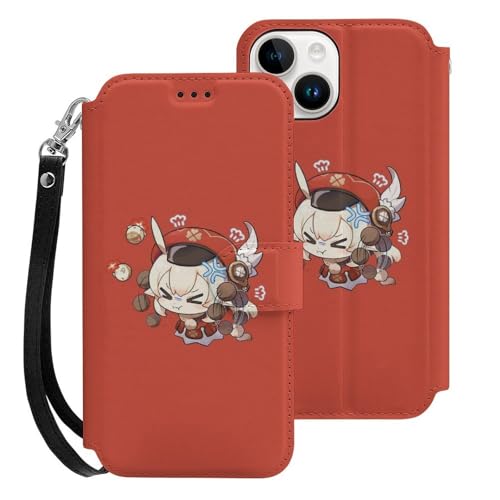 For ���_ Genshin Impact �Ή� iPhone 12pro max �X�}�[�g�t�H���P�[�X �蒠�^ ����PU���U�[ ���u���X�^���h�@�\�t�� �J�[�h�X���b�g �X�g���b�v�t�� ���z�^ �}�j���A���� �J�[�h���[ ��G�肪�悢 �}�O�l�b�g�� �|�����