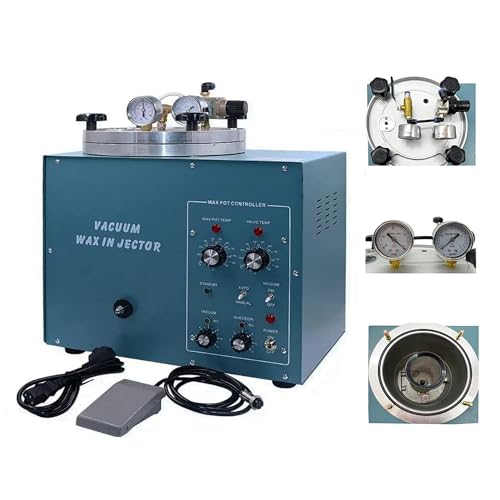 INTSUPERMAI 500W Vacuum Wax Injection Machine Digital Vacuum Wax Injector Wax Injection Machine Jewelry Casing Machine with 3KG Capacity for Jewelry Tools 110V